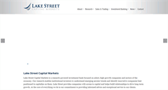 Desktop Screenshot of lakestreetcapitalmarkets.com