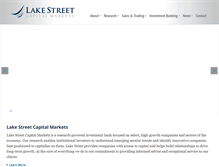 Tablet Screenshot of lakestreetcapitalmarkets.com